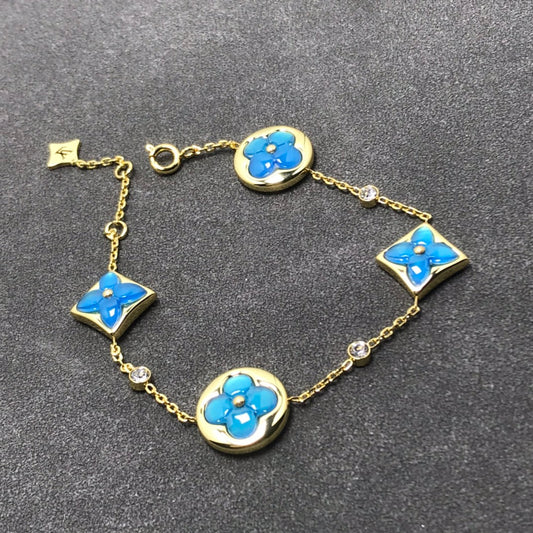 [Vellora-Opalyn]STAR AND SUN TURQUOISE 4 MOTIFS 3 DIAMONDS