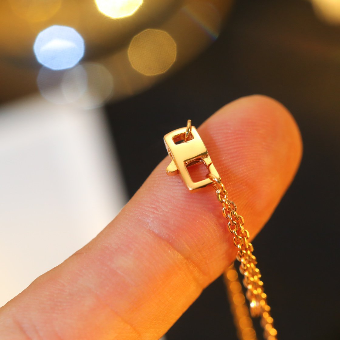 [Vellora-Opalyn]STAR AND SUN DIAMOND PINK GOLD NECKLACE
