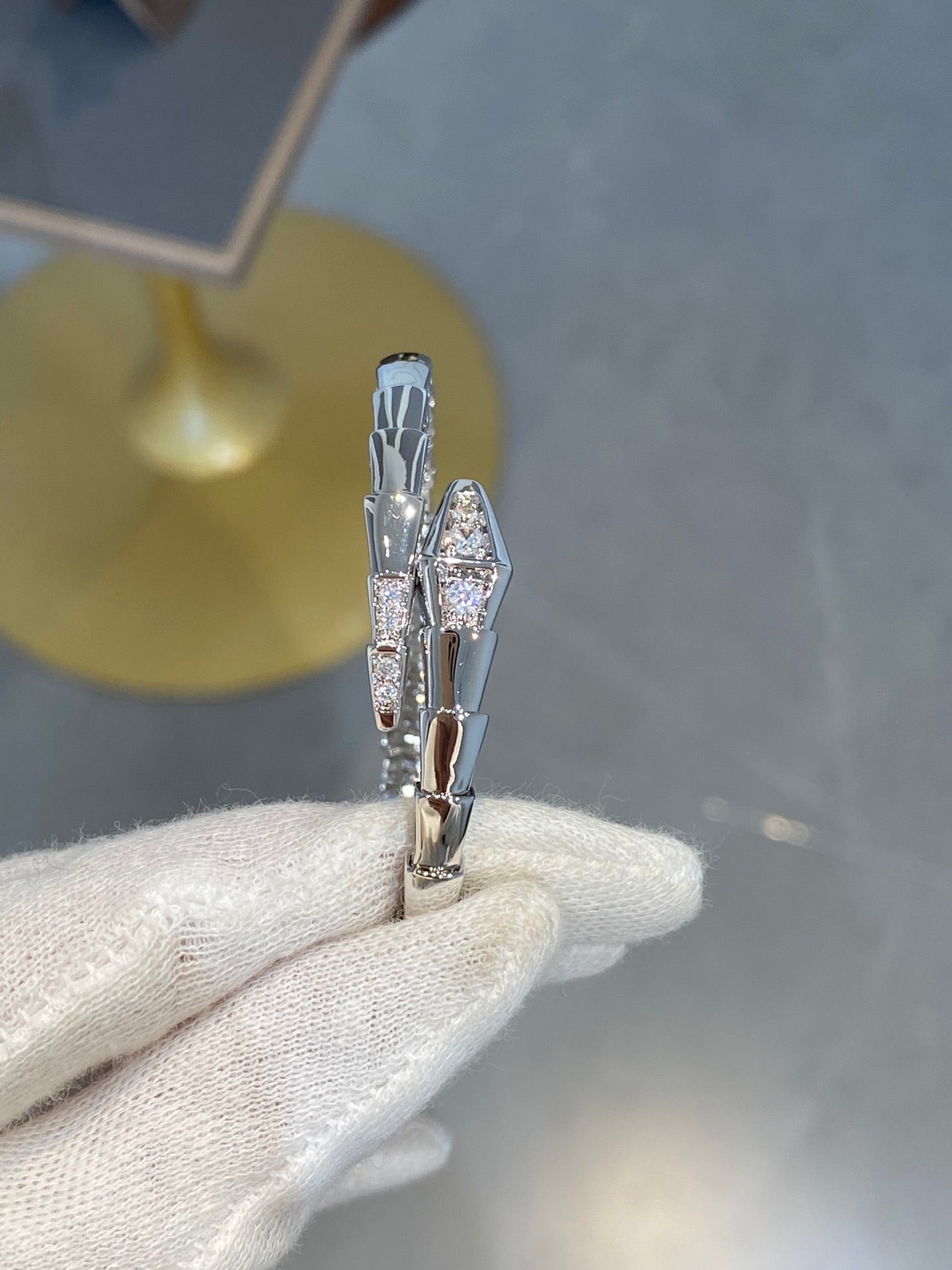 [Vellora-Opalyn]SERPENTI BRACELET DIAMONDS SILVER