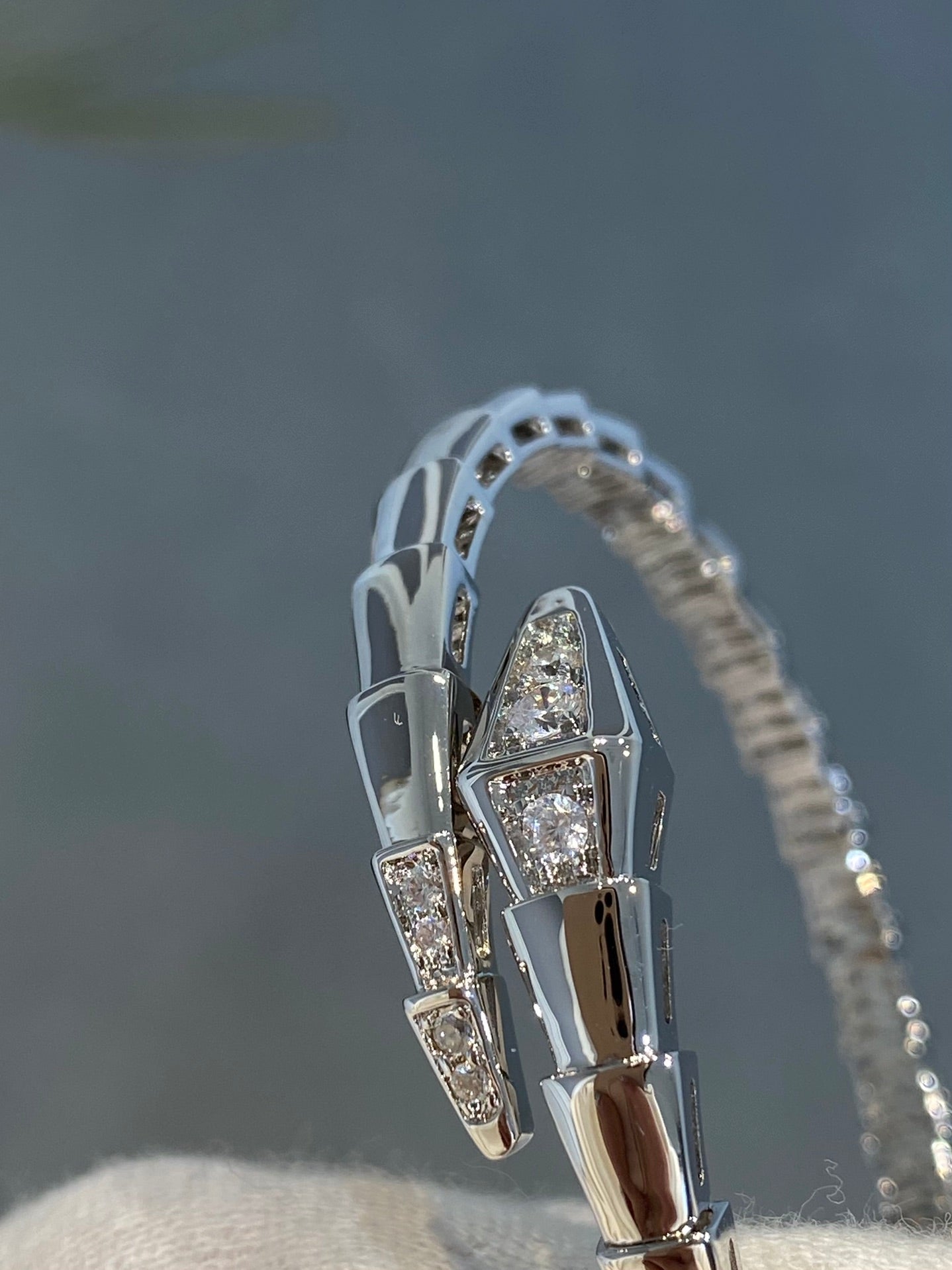 [Vellora-Opalyn]SERPENTI BRACELET DIAMONDS SILVER