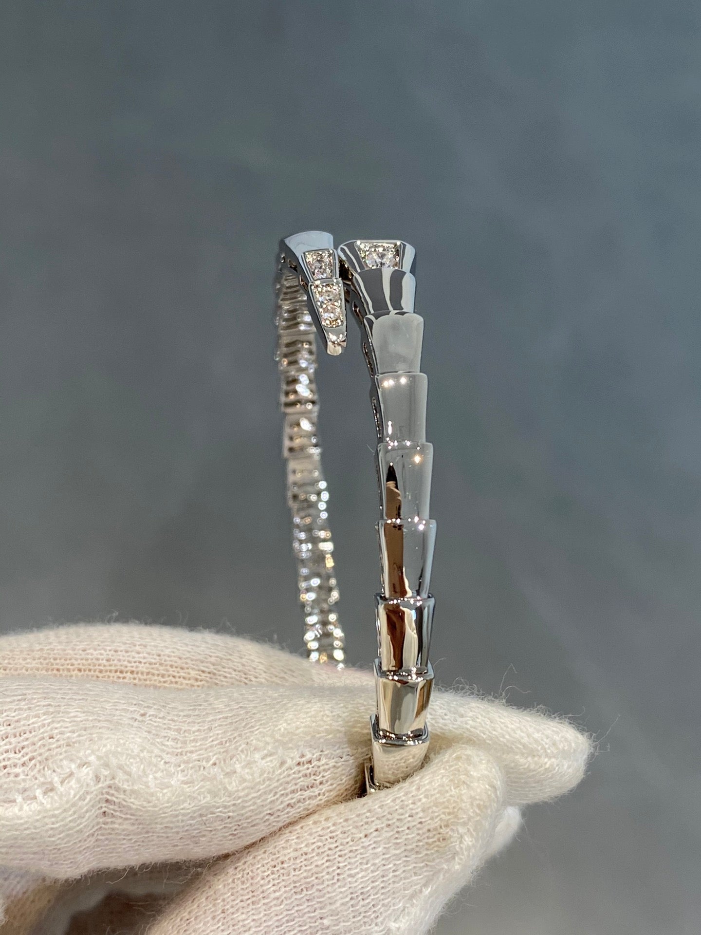 [Vellora-Opalyn]SERPENTI BRACELET DIAMONDS SILVER