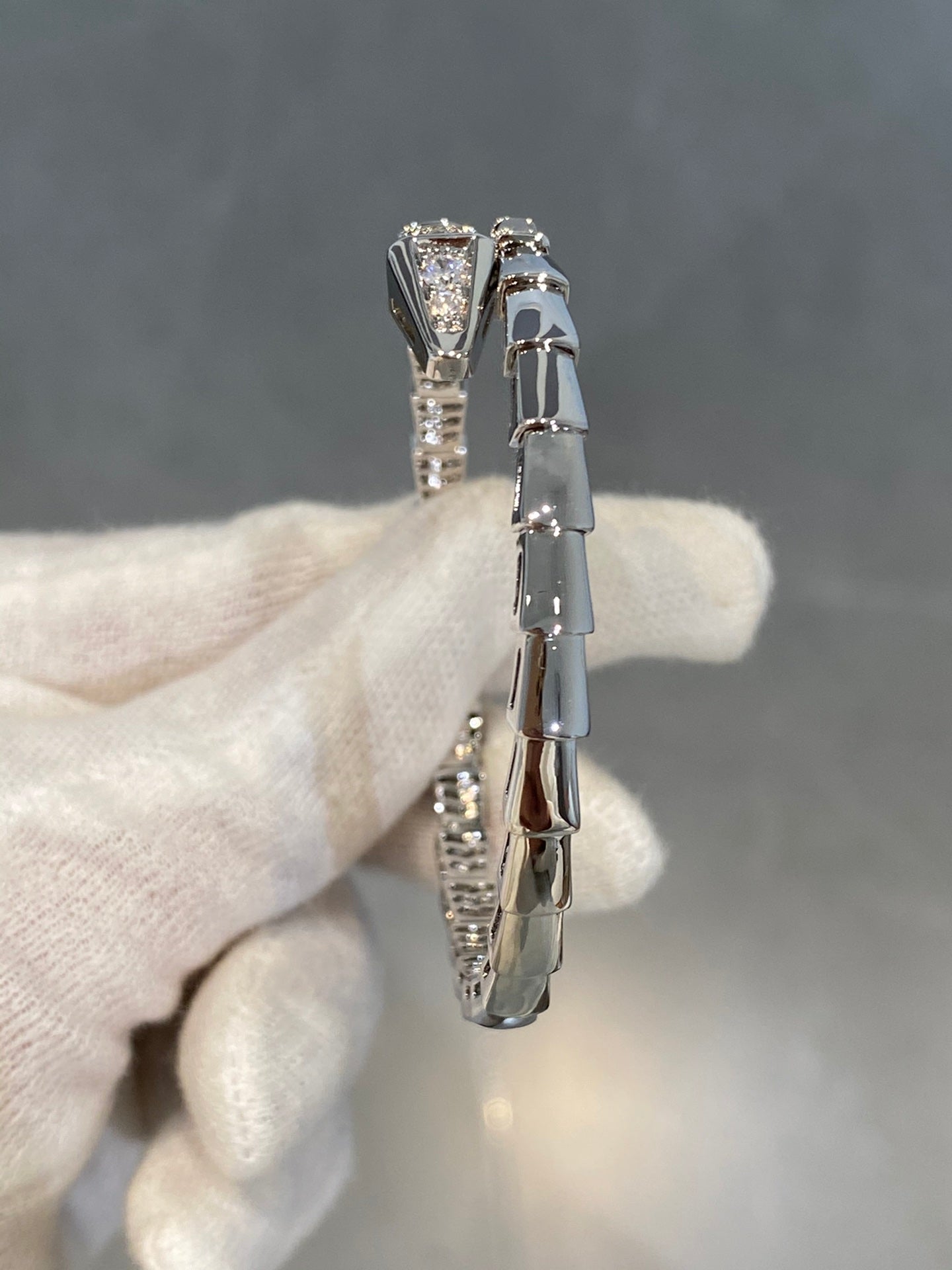 [Vellora-Opalyn]SERPENTI BRACELET DIAMONDS SILVER