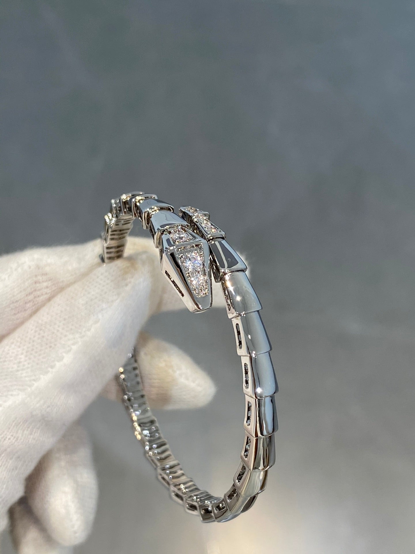 [Vellora-Opalyn]SERPENTI BRACELET DIAMONDS SILVER
