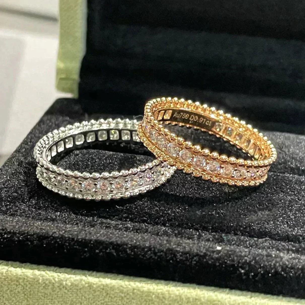 [Vellora-Opalyn]PERLEE DIAMOND ROSE GOLD RING