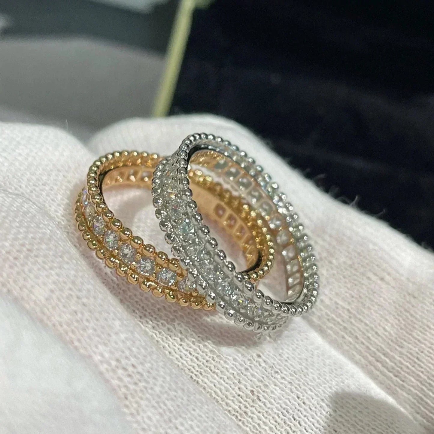[Vellora-Opalyn]PERLEE DIAMOND ROSE GOLD RING
