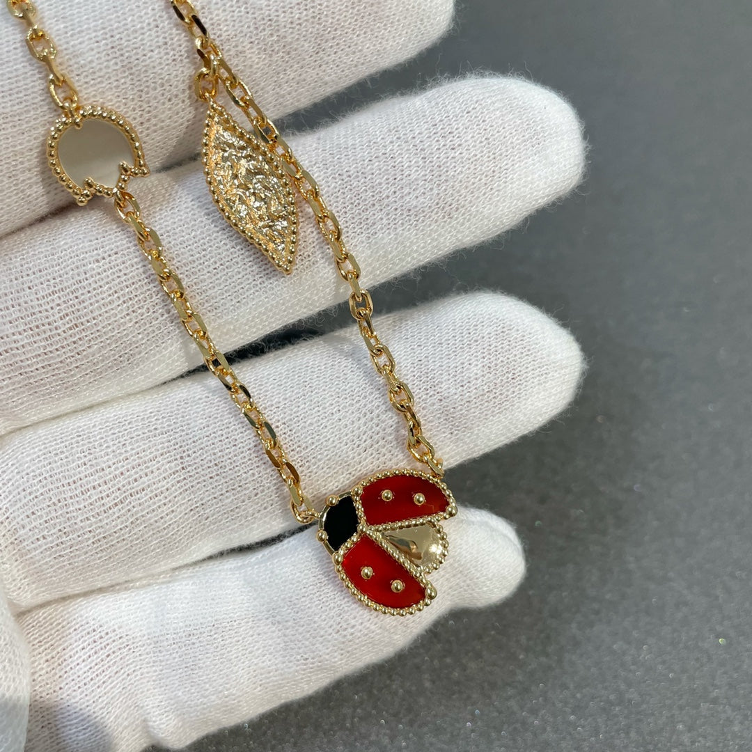 [Vellora-Opalyn]LUCKY SPRING 15 MOTIFS GOLD NECKLACE