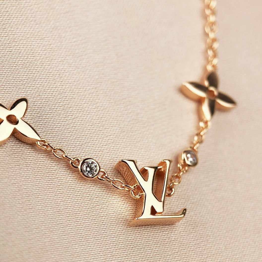 [Vellora-Opalyn]STAR AND SUN 7 MOTIFS GOLD BRACELET