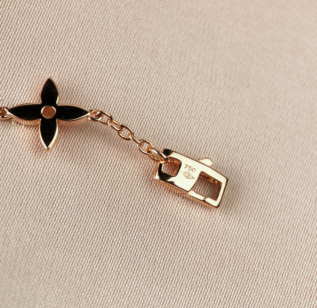[Vellora-Opalyn]STAR AND SUN 7 MOTIFS GOLD BRACELET