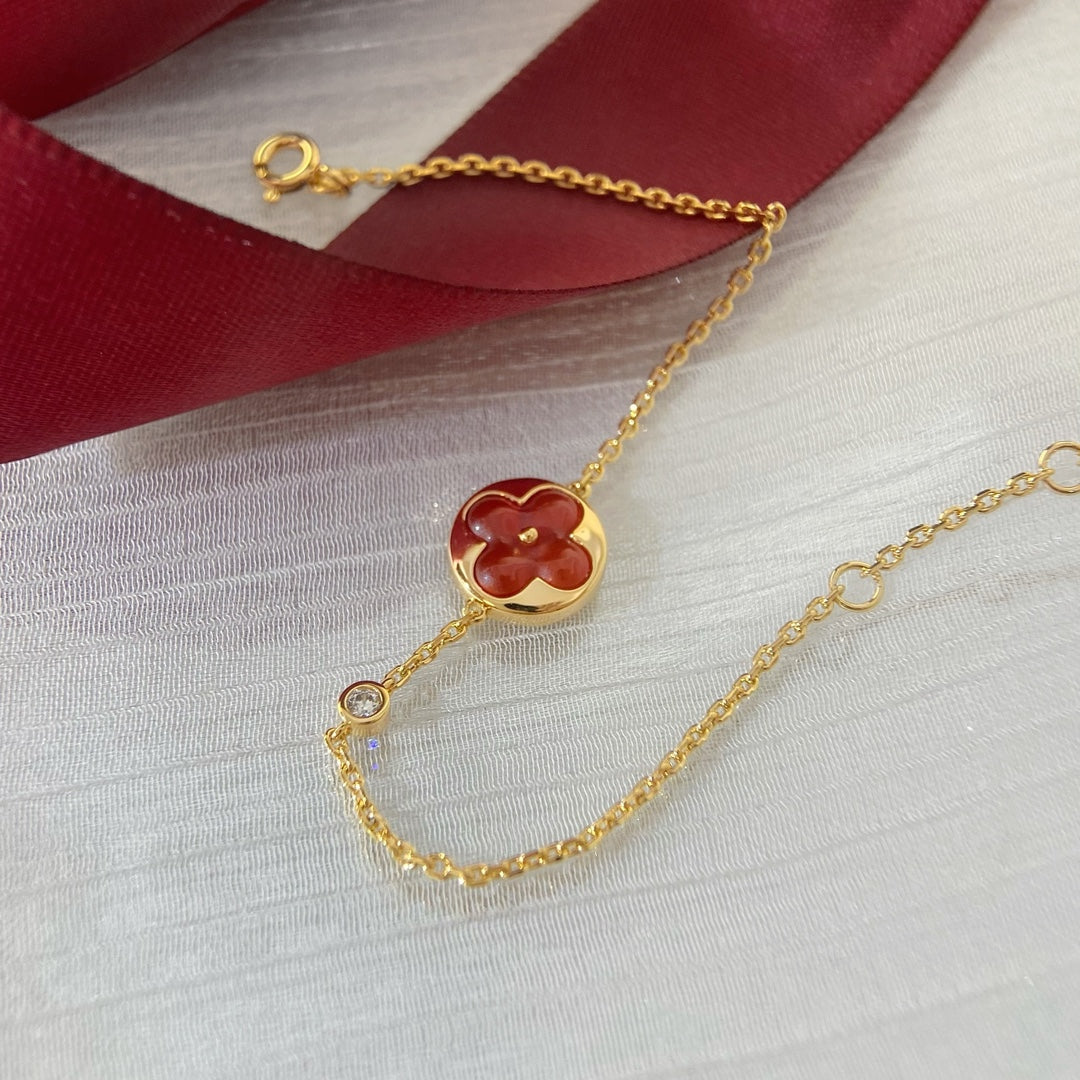 [Vellora-Opalyn]SUN PEDANT CARNELIAN BRACELET