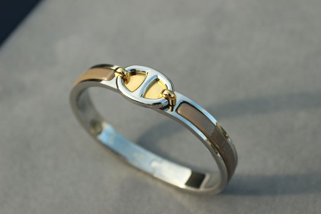 [Vellora-Opalyn]CLIC CHAINE SILVER BRACELET
