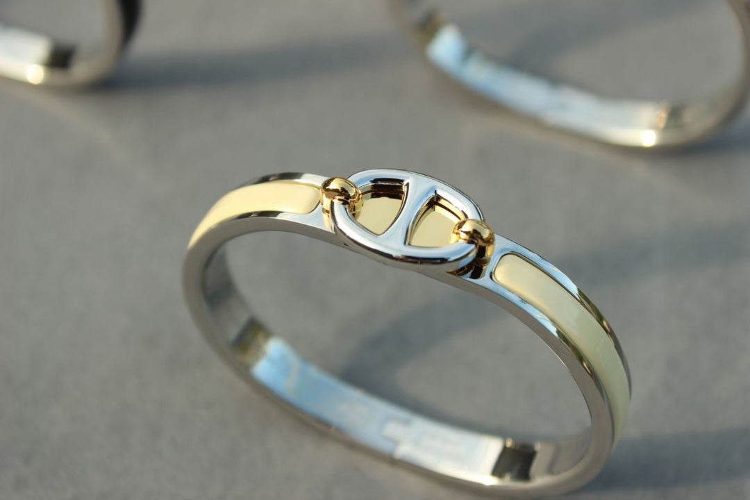 [Vellora-Opalyn]CLIC CHAINE SILVER BRACELET