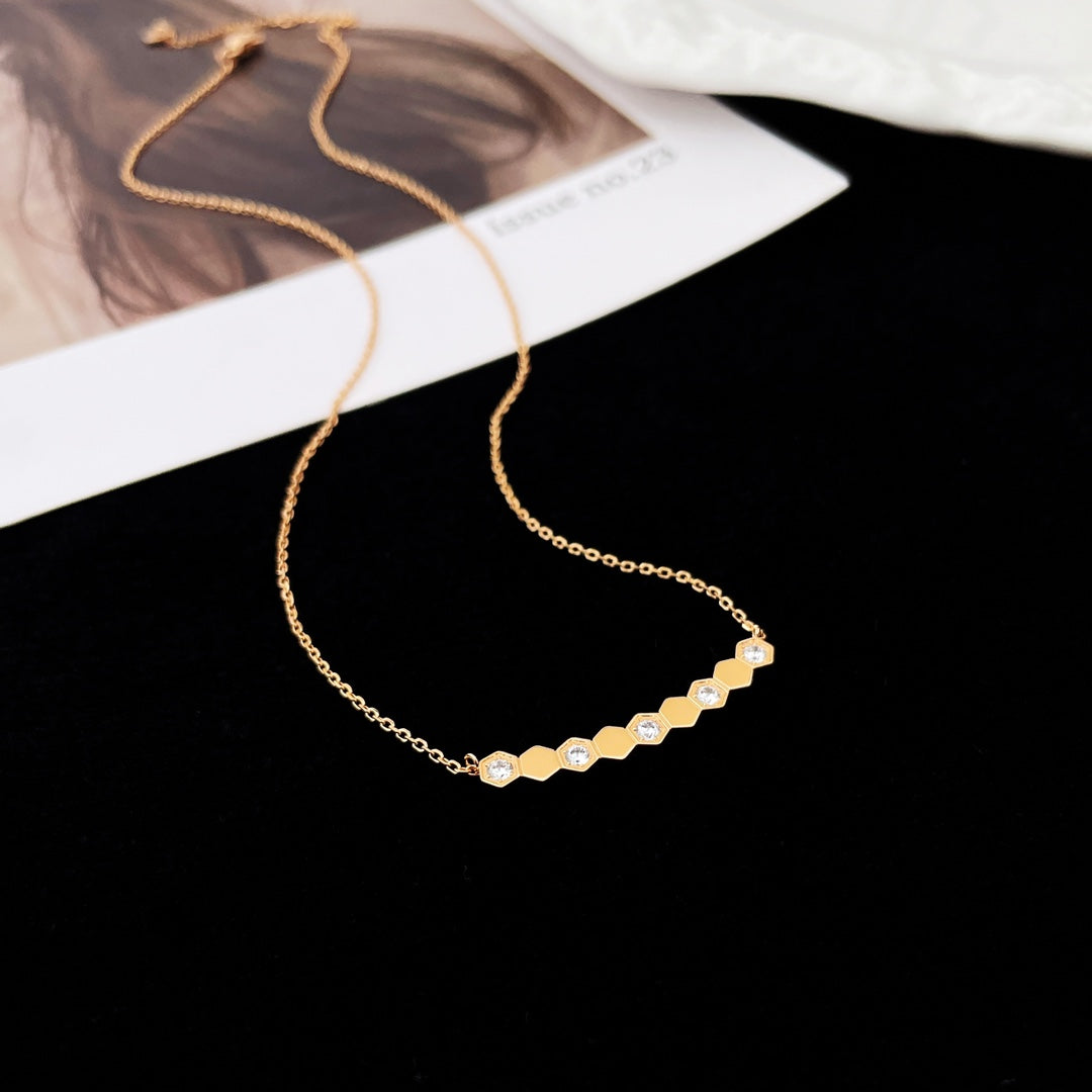 [Vellora-Opalyn]BEE MY LOVE DIAMOND NECKLACE