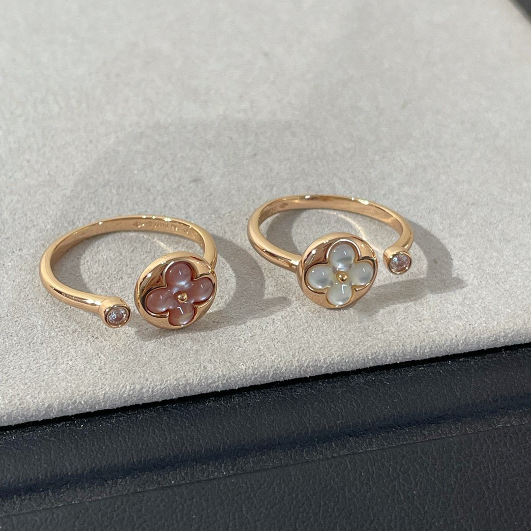 [Vellora-Opalyn]SUN 1 DIAMOND PINK MOP RING