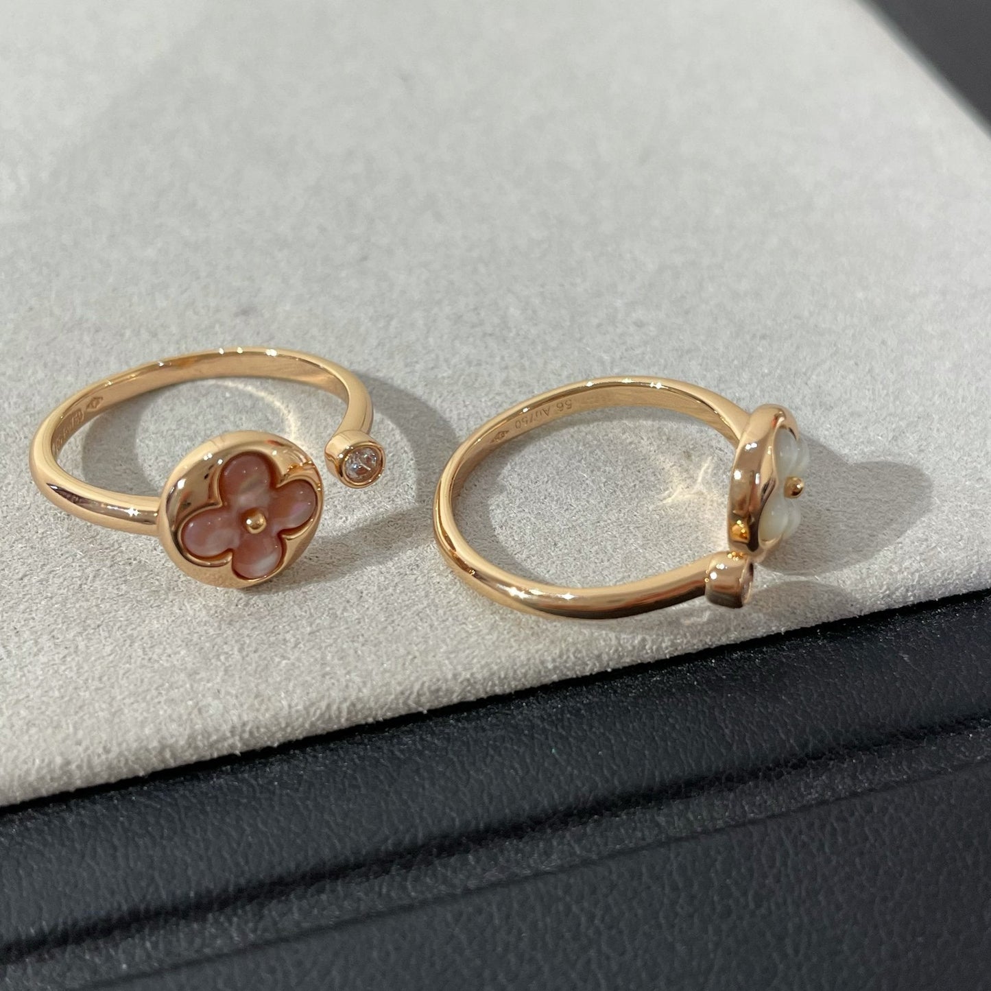 [Vellora-Opalyn]SUN 1 DIAMOND PINK MOP RING