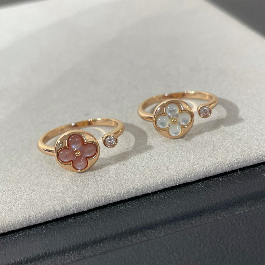 [Vellora-Opalyn]SUN 1 DIAMOND PINK MOP RING