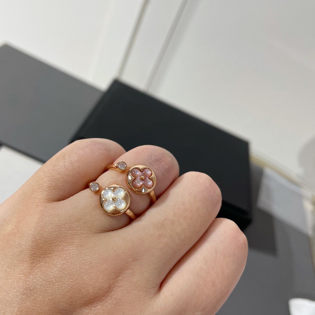 [Vellora-Opalyn]SUN 1 DIAMOND PINK MOP RING