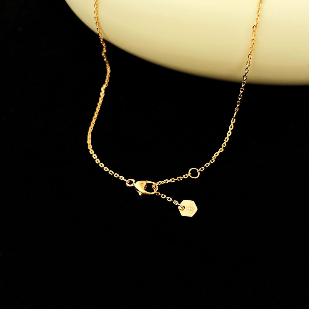 [Vellora-Opalyn]BEE MINI PEDANT DIAMOND NECKLACE