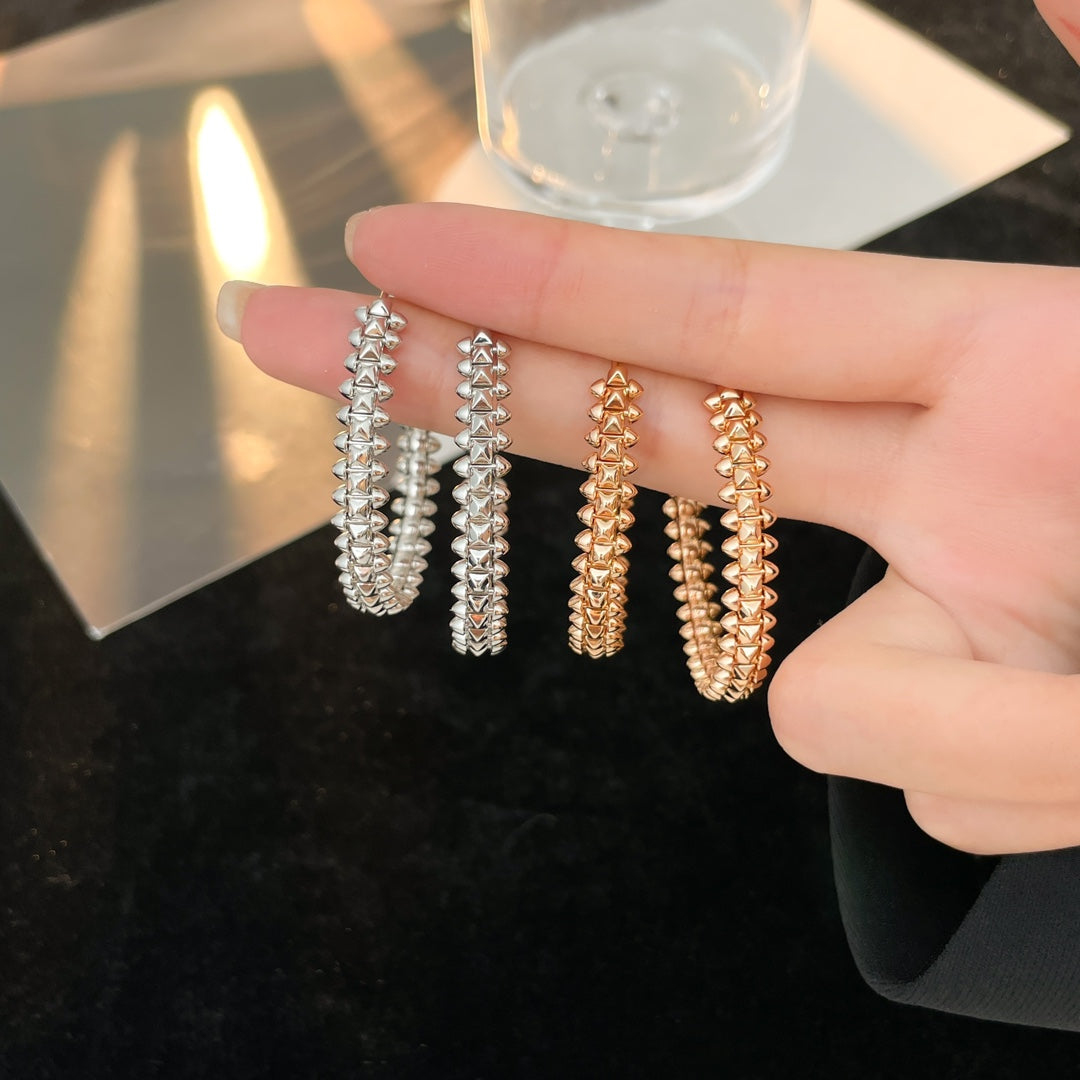 [Vellora-Opalyn]CLASH HOOP EARRINGS