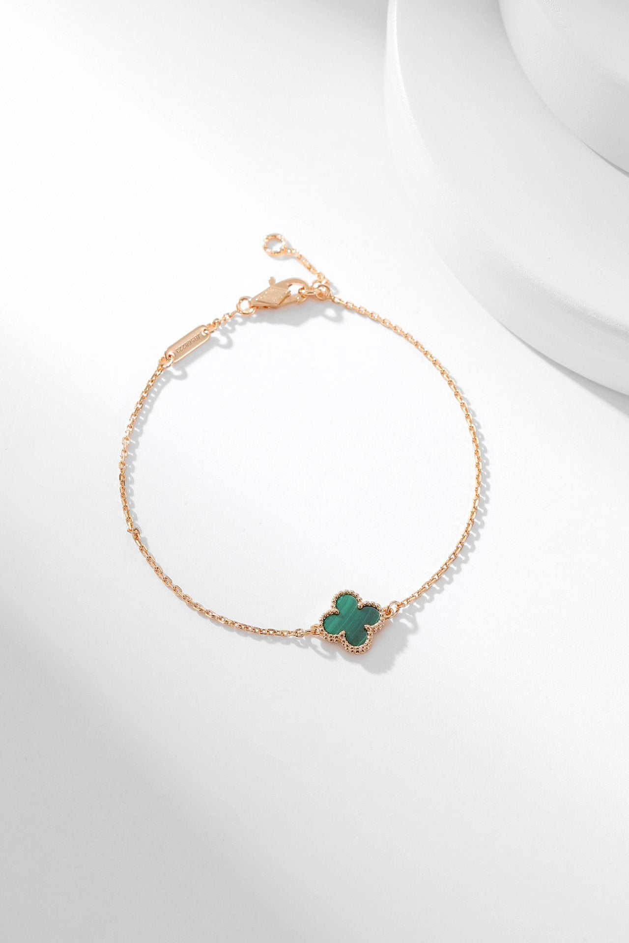 [Vellora-Opalyn]CLOVER BRACELET MALACHITE 1 MOTIF