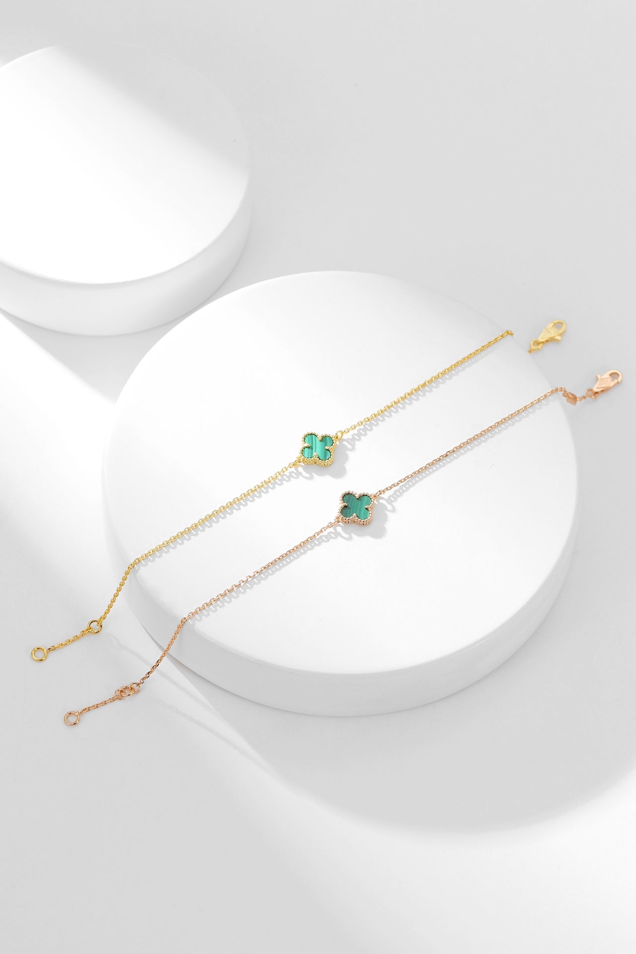 [Vellora-Opalyn]CLOVER BRACELET MALACHITE 1 MOTIF