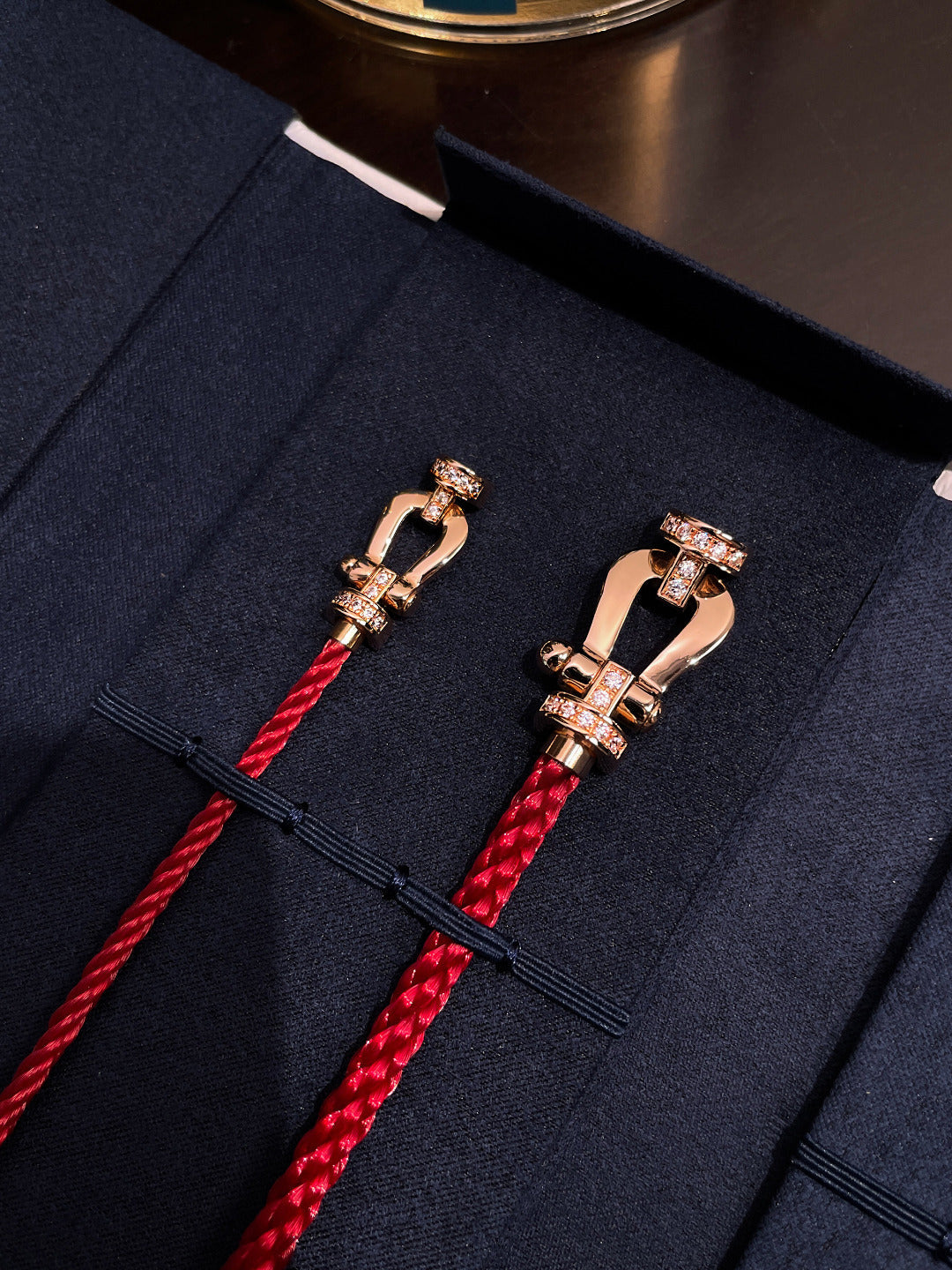 [Vellora-Opalyn]FORCE 10 HALF DIAMOND PINK GOLD RED CORDERI LARGE AND MEDIUM MODEL