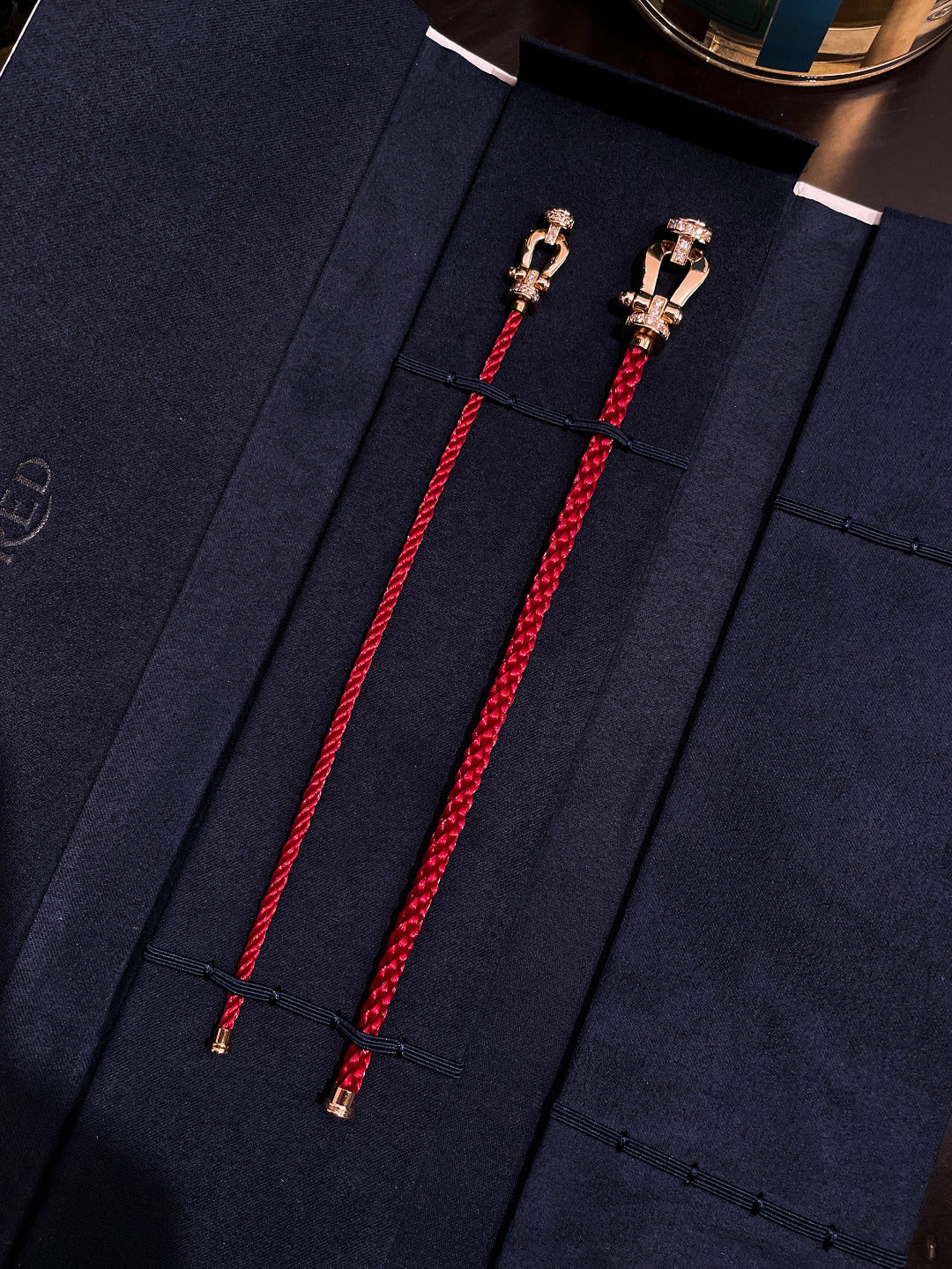 [Vellora-Opalyn]FORCE 10 HALF DIAMOND PINK GOLD RED CORDERI LARGE AND MEDIUM MODEL