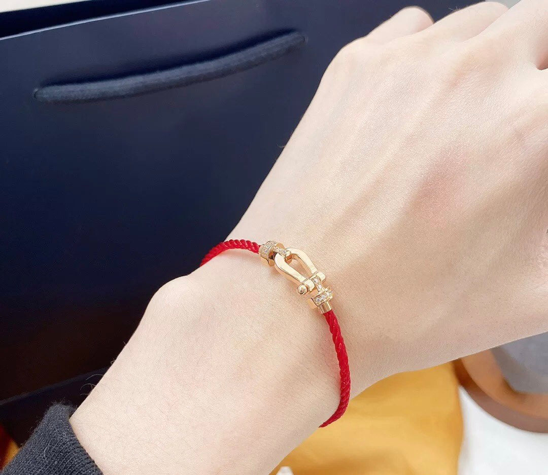 [Vellora-Opalyn]FORCE 10 HALF DIAMOND PINK GOLD RED CORDERI LARGE AND MEDIUM MODEL