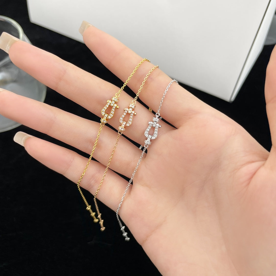 [Vellora-Opalyn]FORCE 10 FULL DIAMOND BUCKLE CHAIN LINK MINI MODEL