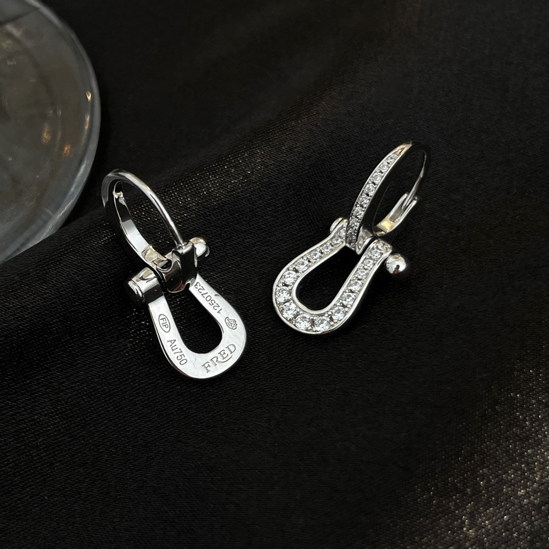 [Vellora-Opalyn]FORCE 10 FULL DIAMOND DROP EARRINGS MEDIUM MODEL