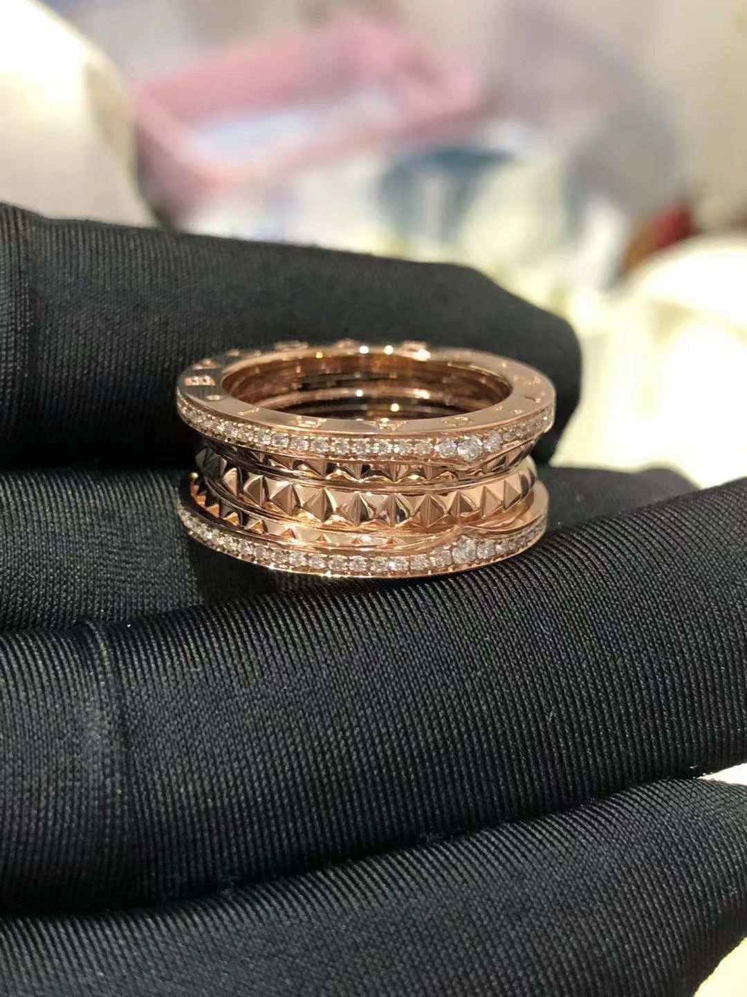 [Vellora-Opalyn]ZERO 1 ROCK DIAMOND PINK GOLD