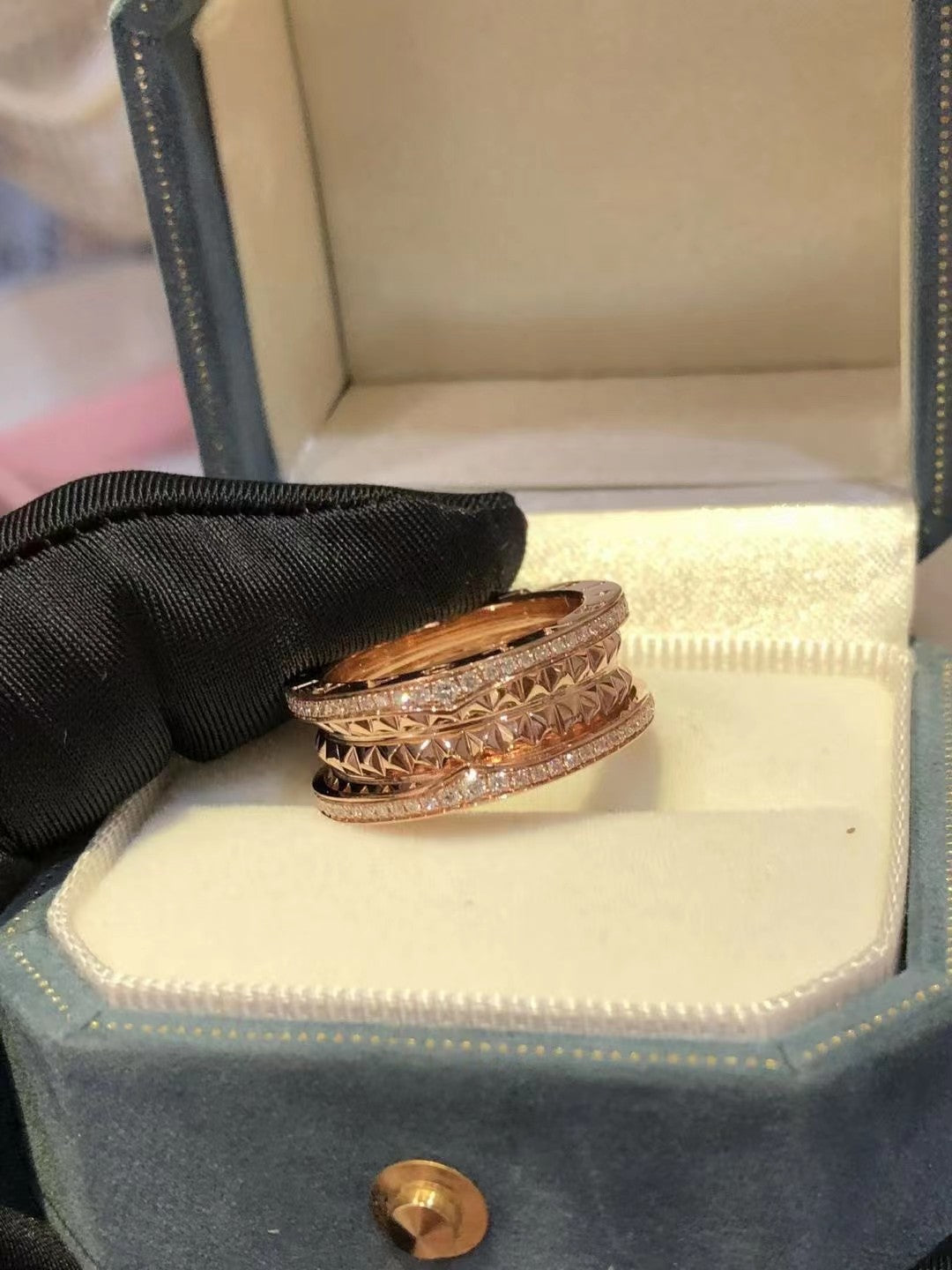 [Vellora-Opalyn]ZERO 1 ROCK DIAMOND PINK GOLD