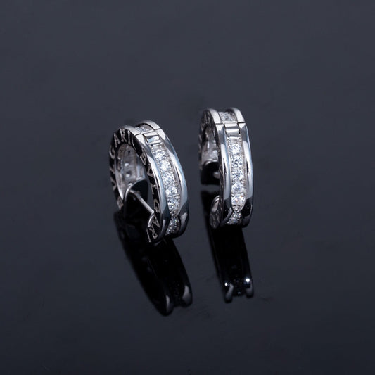 [Vellora-Opalyn]ZERO 1 MINI SILVER DIAMOND EARRINGS