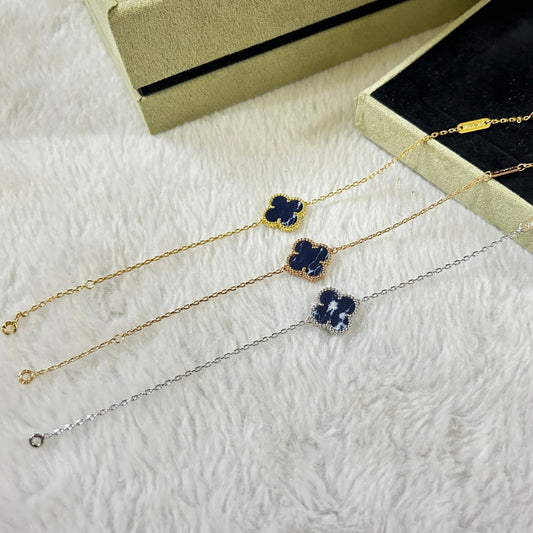 [Vellora-Opalyn]CLOVER 1 MOTIF PIETERSITE BRACELET