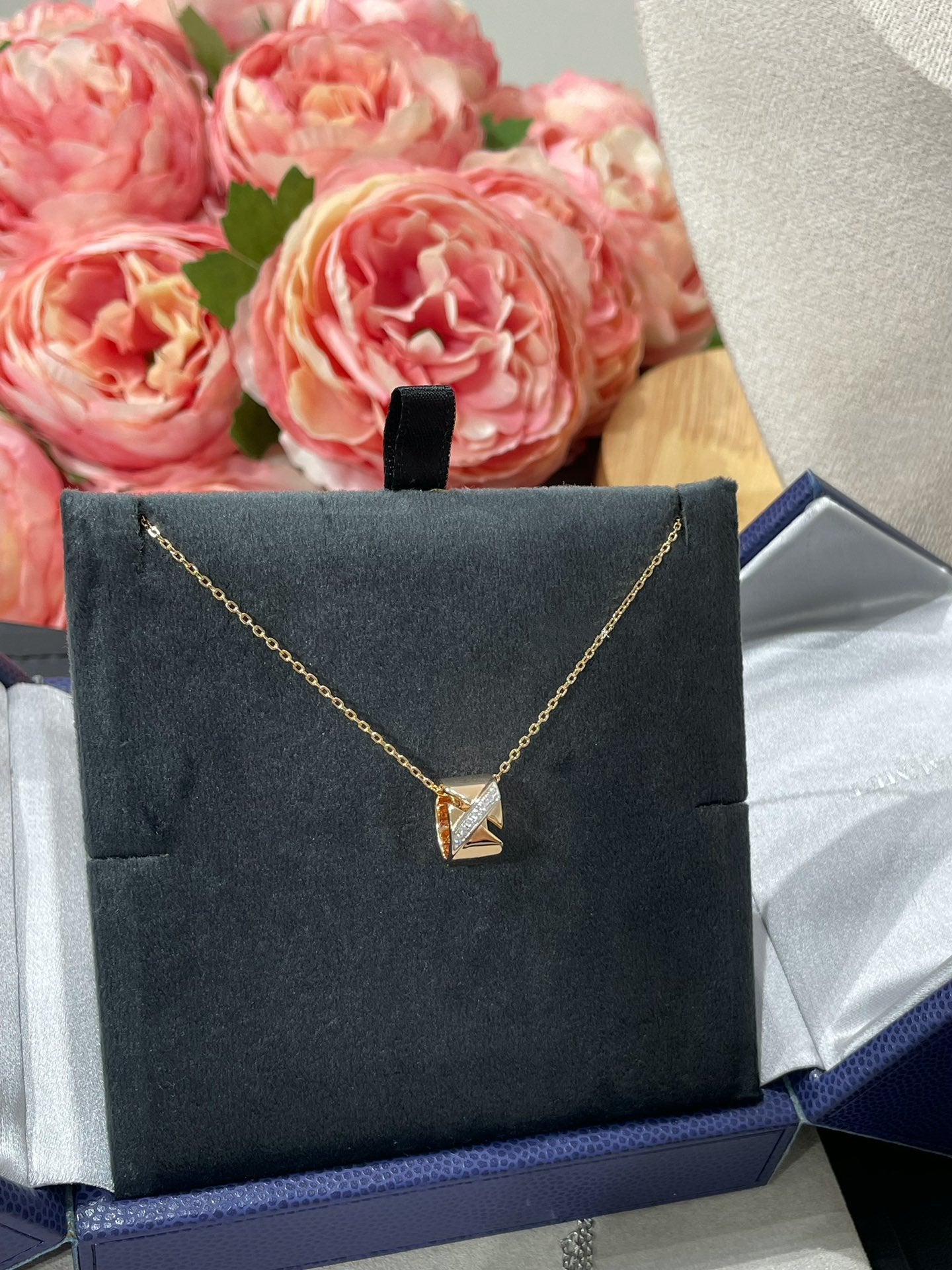 [Vellora-Opalyn]LIENS EVIDENCE DIAMOND NECKLACE