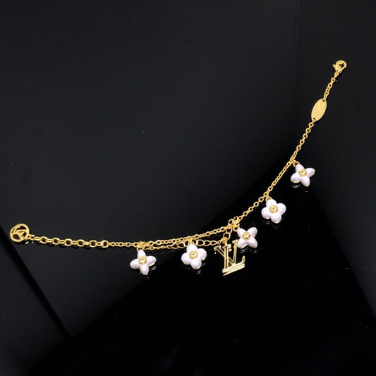 [Vellora-Opalyn]LOGO 6 MOTIF STAR AND SUN GOLD BRACELET