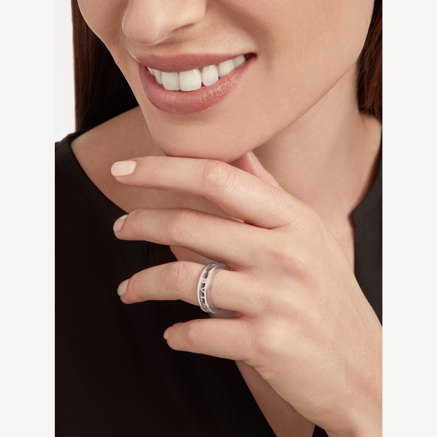 [Vellora-Opalyn]ZERO 1 ONE-BAND WITH OPENWORK LOGO SPIRAL RING