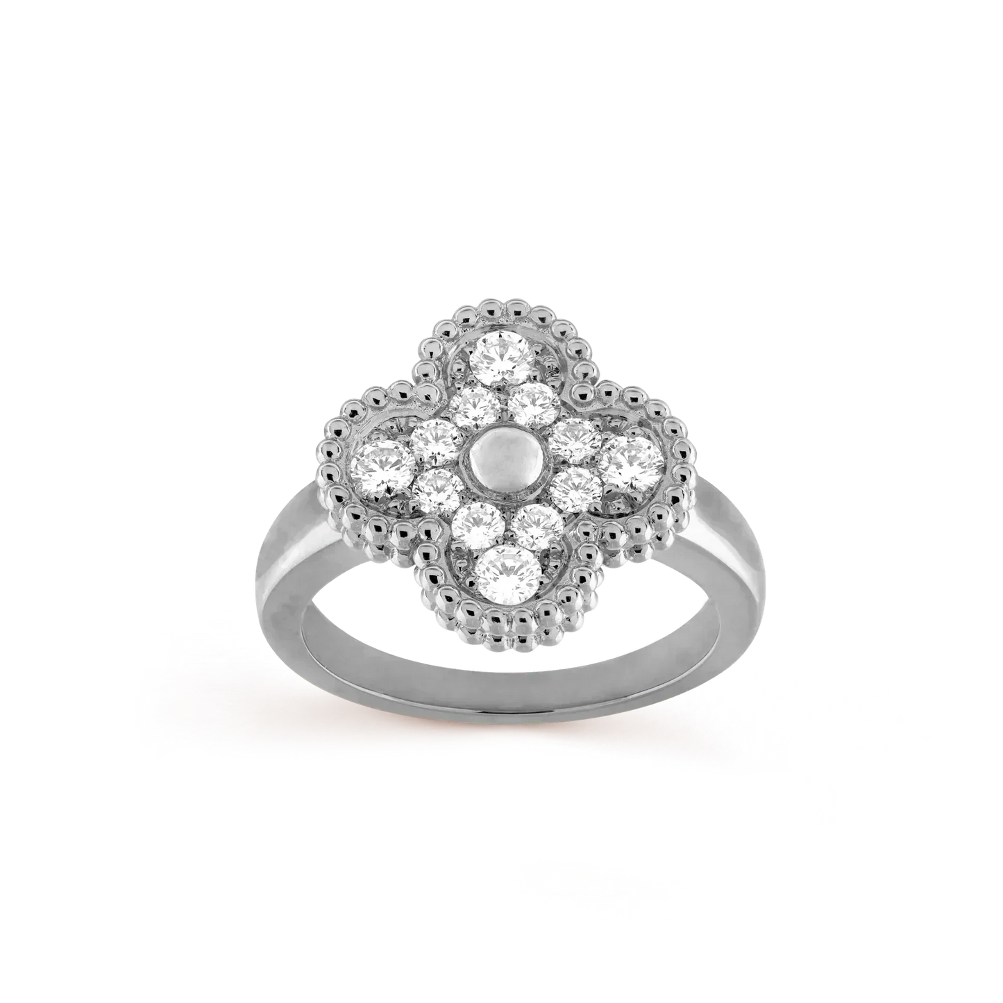 [Vellora-Opalyn]CLOVER DIAMOND RING