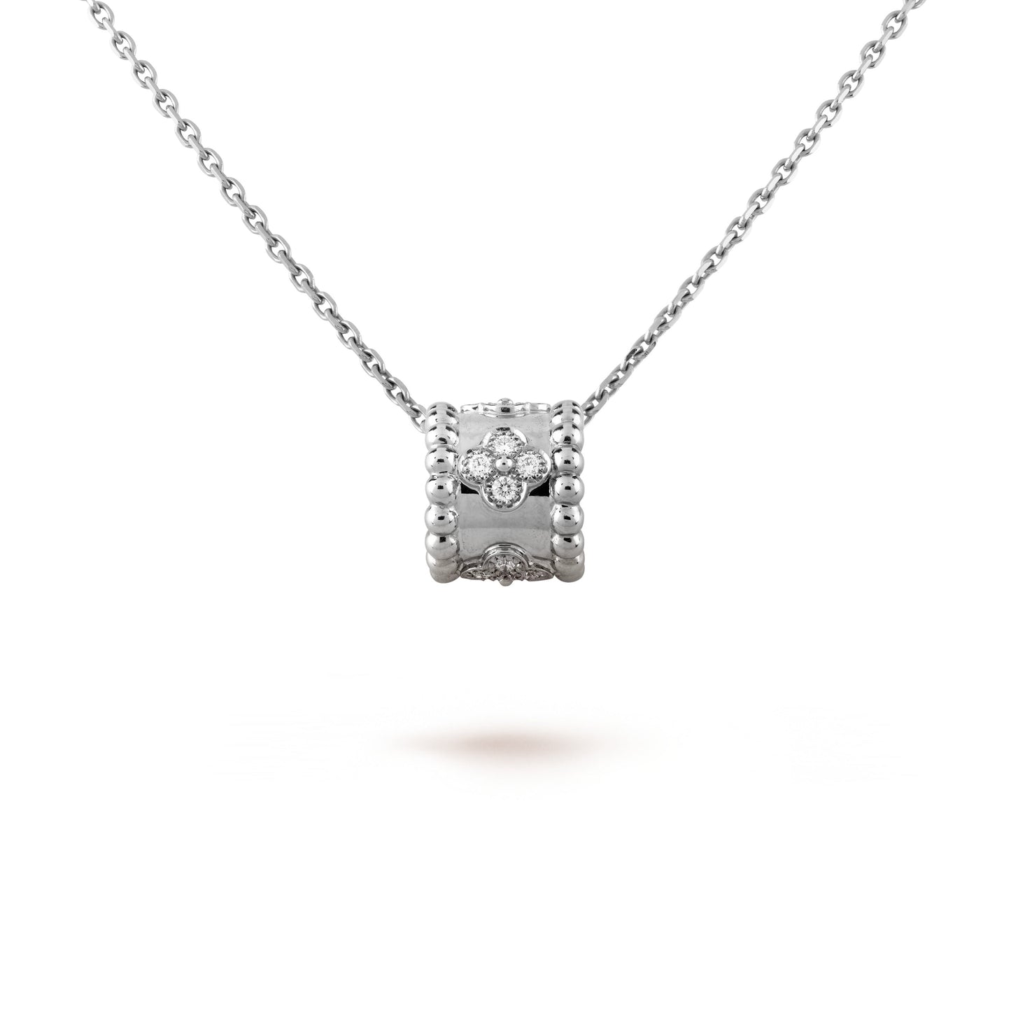 [Vellora-Opalyn]PERLEE PEDANT SIVLER DIAMOND NECKLACE
