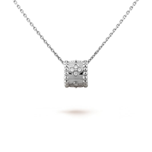 [Vellora-Opalyn]PERLEE PEDANT SIVLER DIAMOND NECKLACE