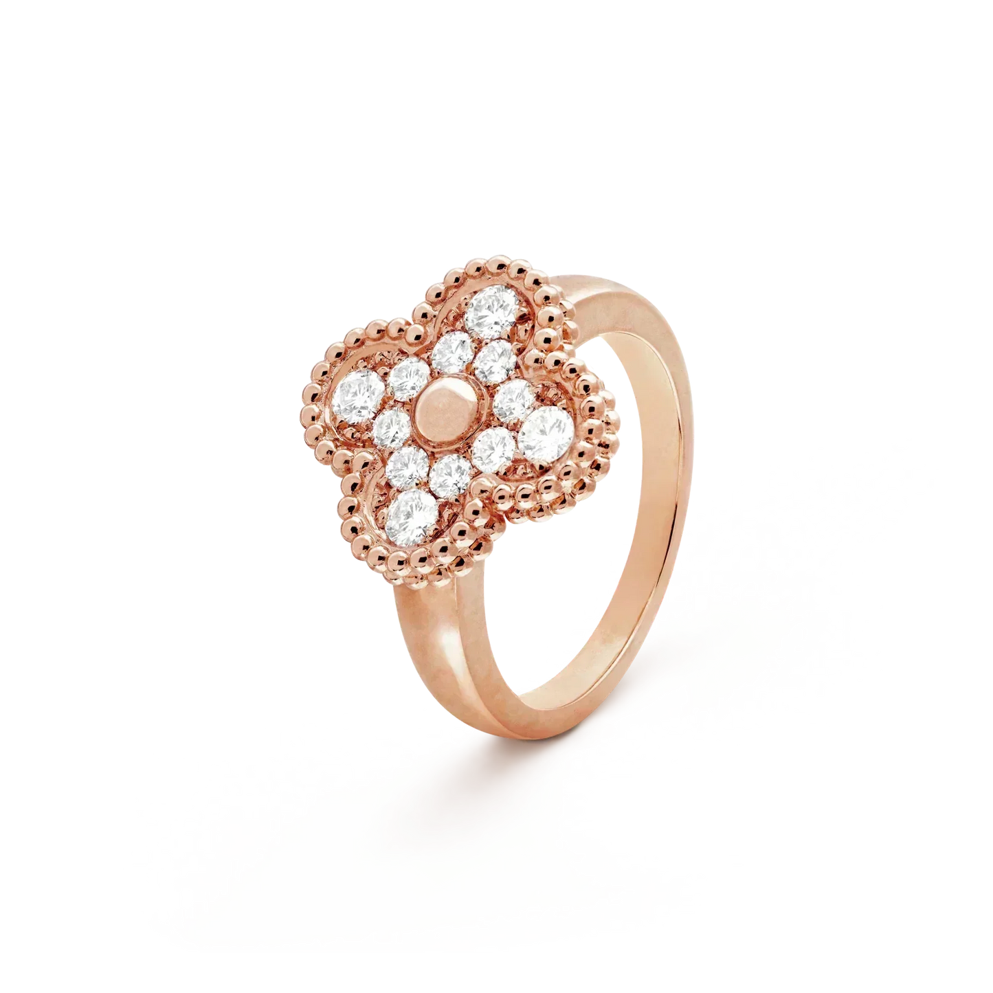 [Vellora-Opalyn]CLOVER DIAMOND RING