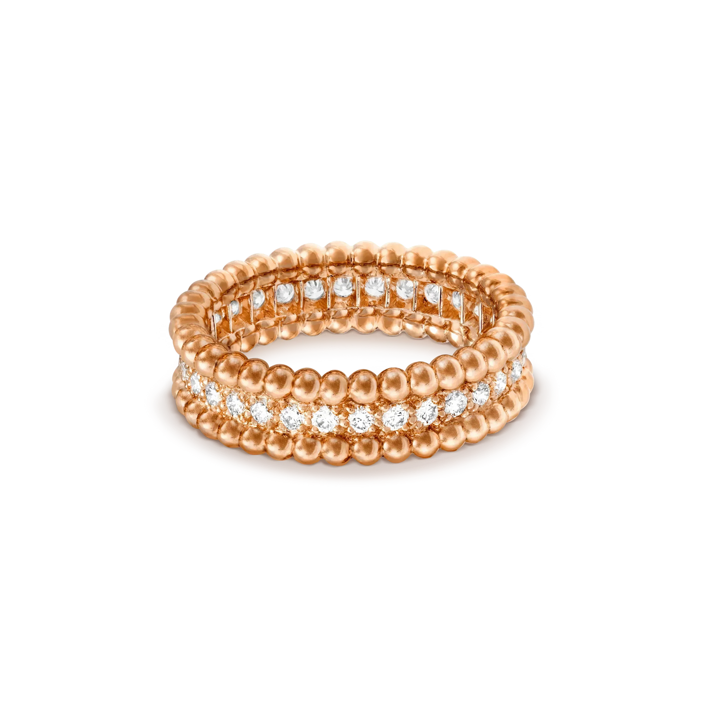 [Vellora-Opalyn]PERLEE DIAMOND ROSE GOLD RING