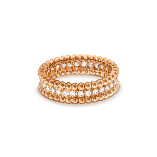 [Vellora-Opalyn]PERLEE DIAMOND ROSE GOLD RING