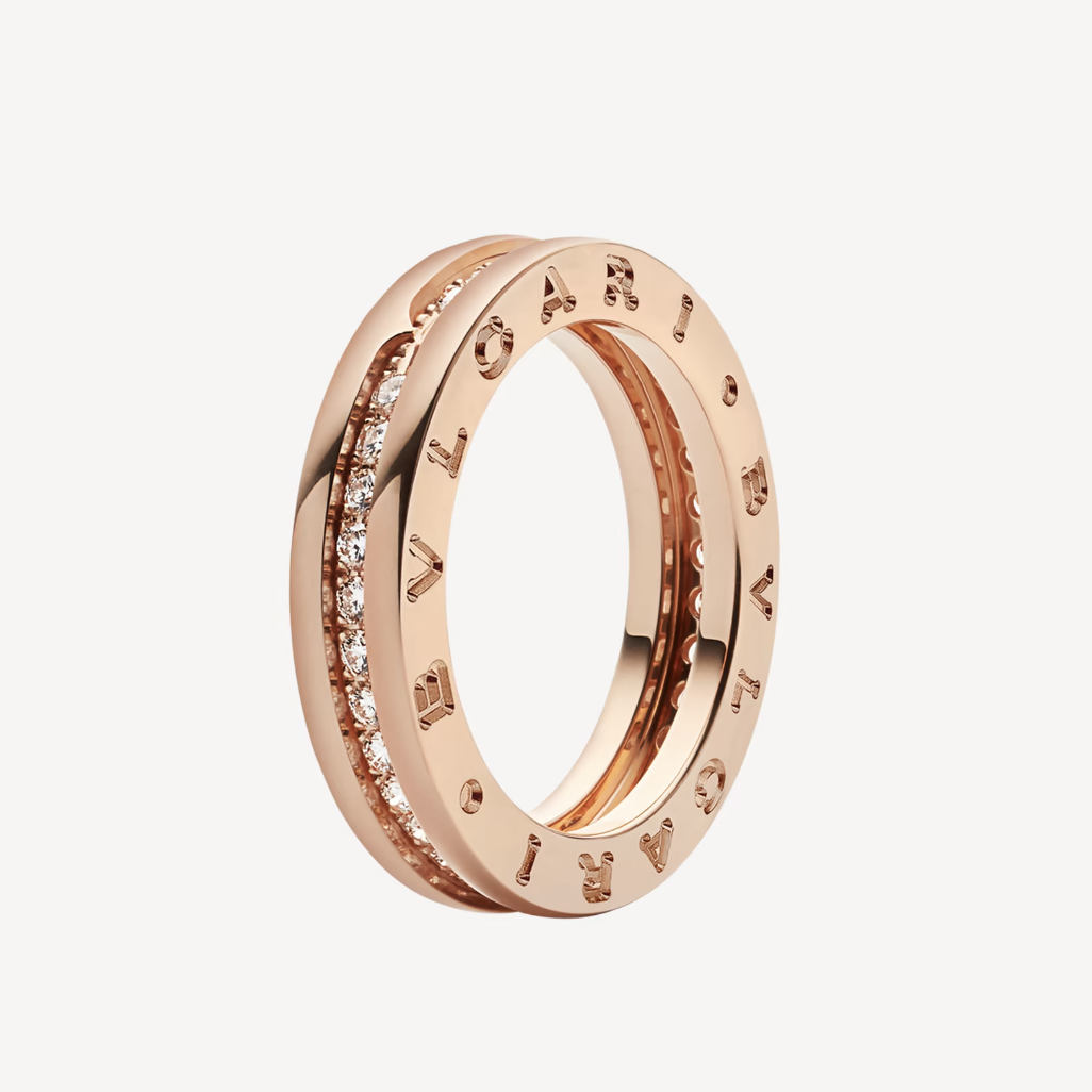 [Vellora-Opalyn]ZERO 1 ONE-BAND PAVED DIAMONDS ON THE SPIRAL RING