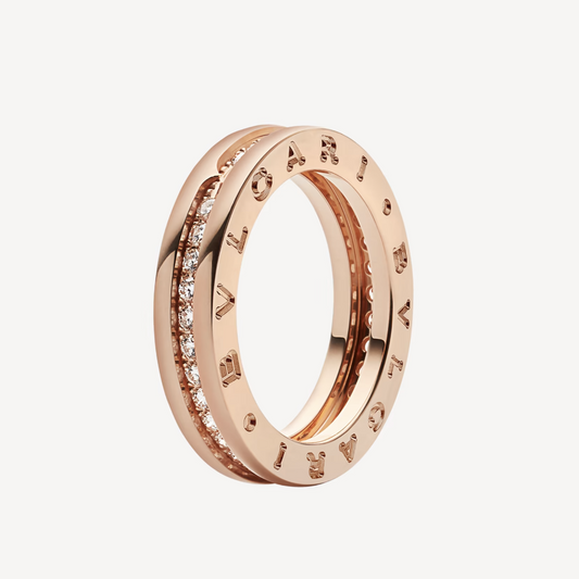 [Vellora-Opalyn]ZERO 1 ONE-BAND PAVED DIAMONDS ON THE SPIRAL RING