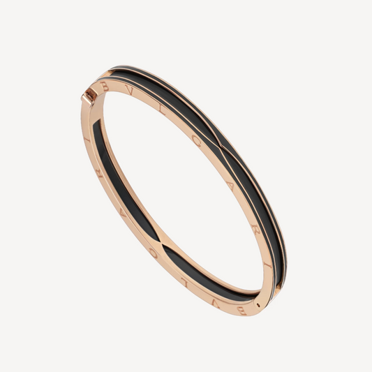 [Vellora-Opalyn]ZERO 1 PINK GOLD WITH MATTE BLACK CERAMIC BRACELET