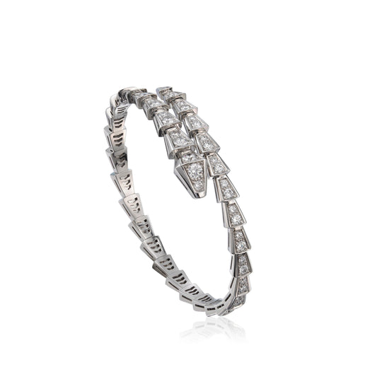 [Vellora-Opalyn]SERPENTI BRACELET 6MM SILVER DIAMOND