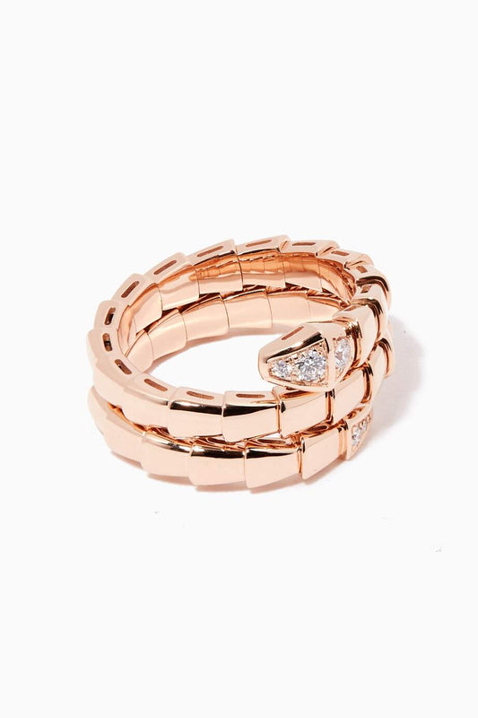 [Vellora-Opalyn]SERPENTS DOUBLE ROW DIAMOND RING