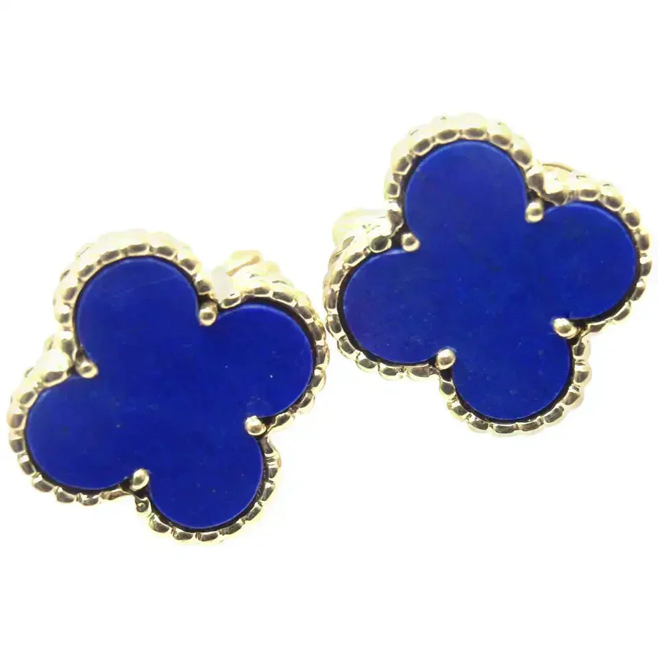 [Vellora-Opalyn]CLOVER MINI 9.5MM TURQUOISE EARRINGS