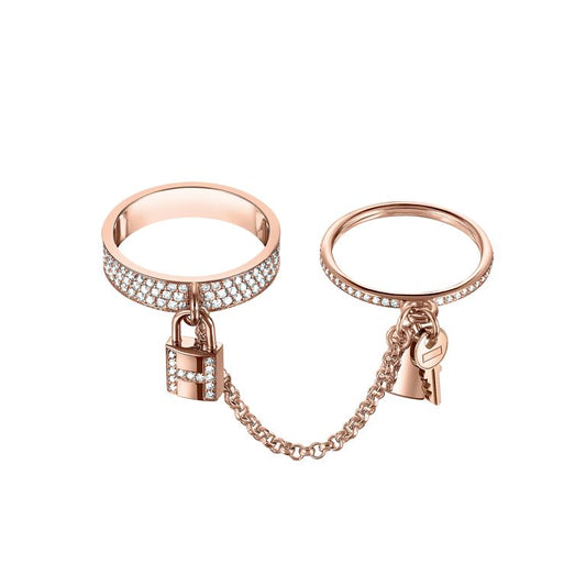 [Vellora-Opalyn]HM KELLY CLOCHETTE DOUBLE RING IN  WITH DIAMONDS