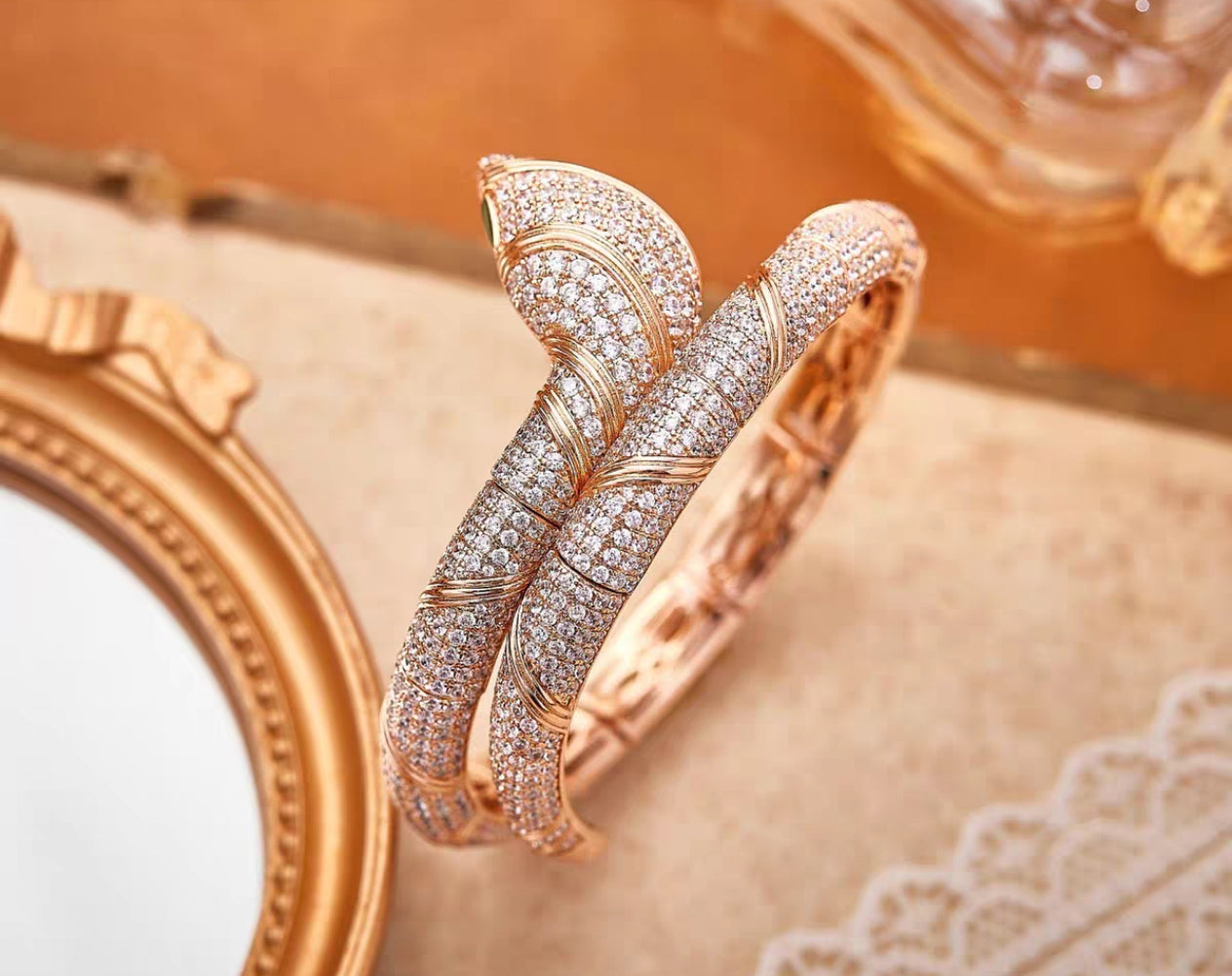 [Luxe jewelry]HAUTE COUTURE GOLD SERPENTI BRACELET